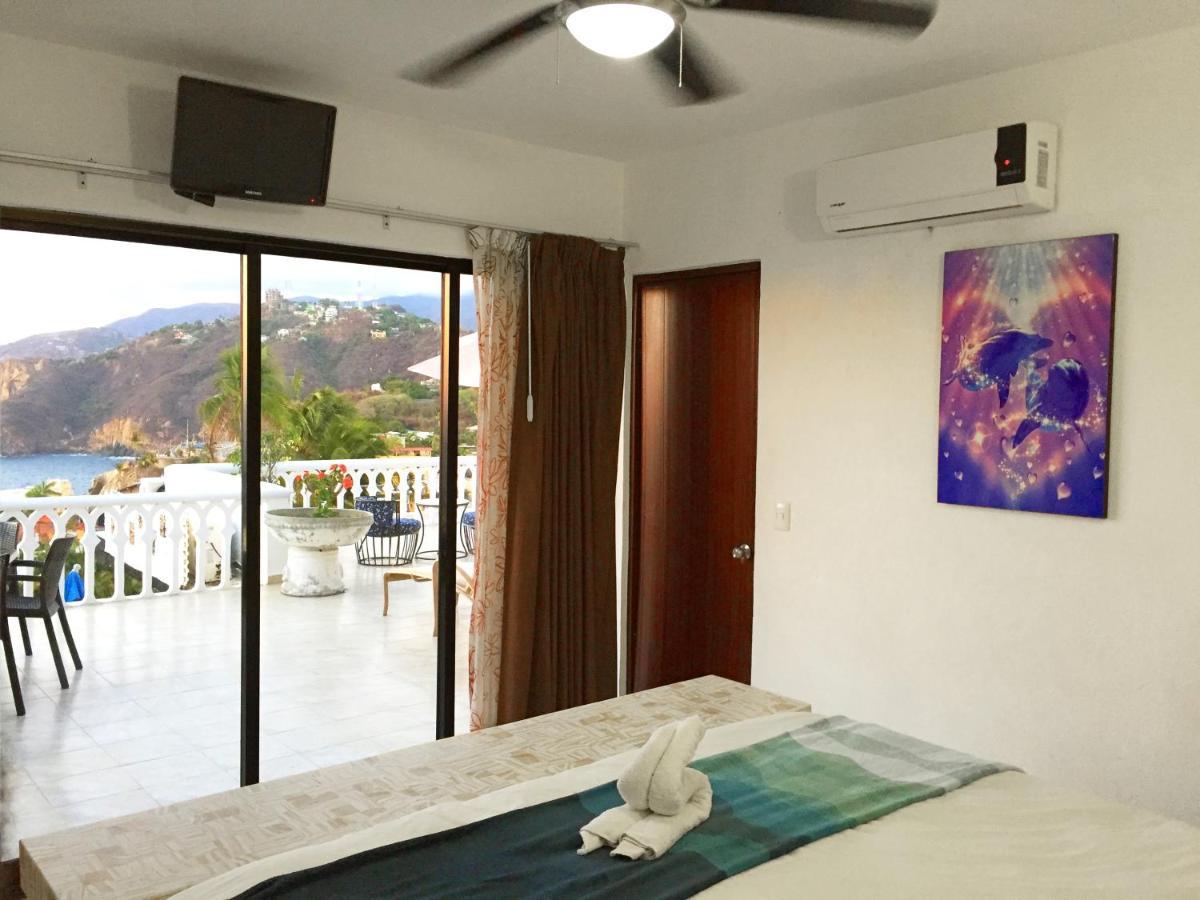 Villa Guitarron gran terraza vista espectacular 6 huespedes piscina gigante Acapulco Exterior foto