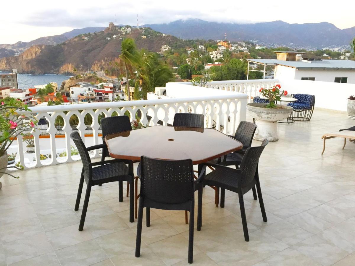 Villa Guitarron gran terraza vista espectacular 6 huespedes piscina gigante Acapulco Exterior foto
